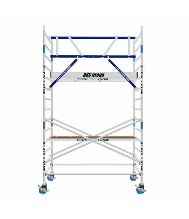 ASC Échafaudage roulant ASC AGS Pro single 135 x 250 x 5,2 m hauteur travail