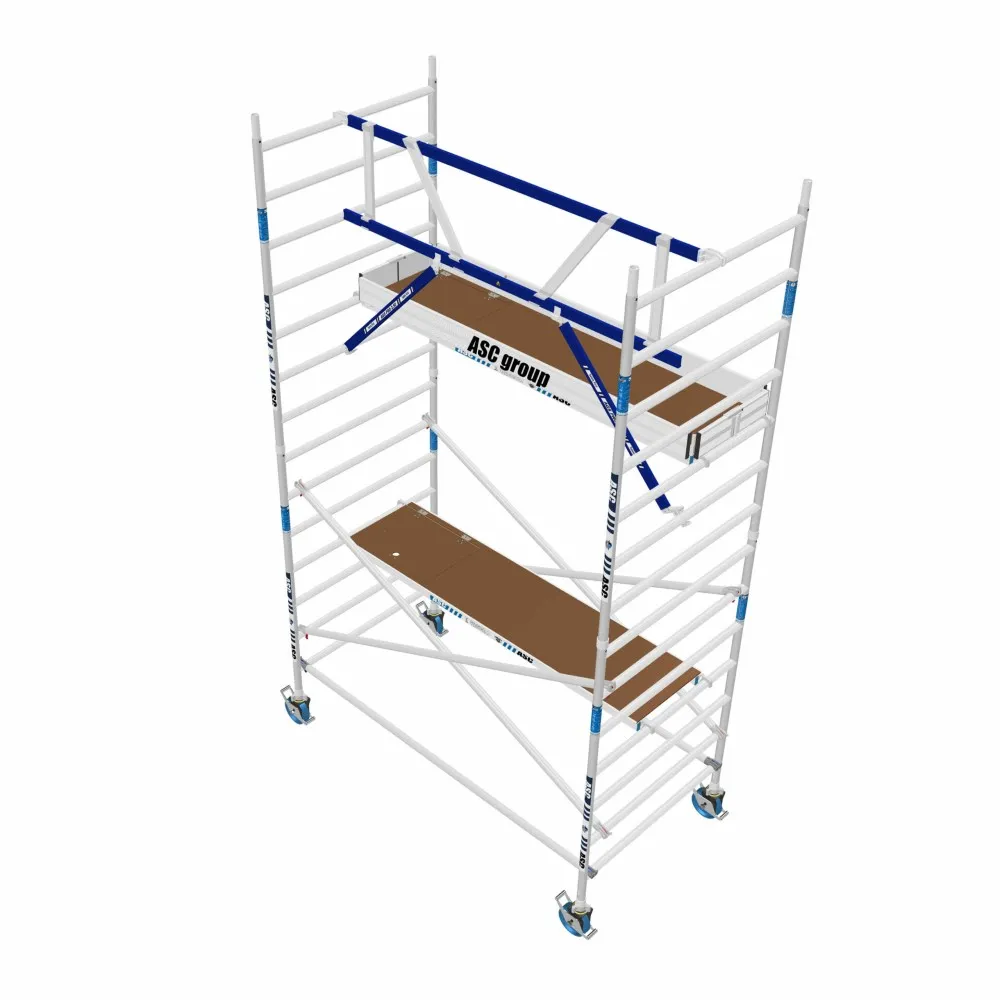 ASC Rolsteiger voorloopleuning enkel 135 x 250 x 5,2 m werkhoogte