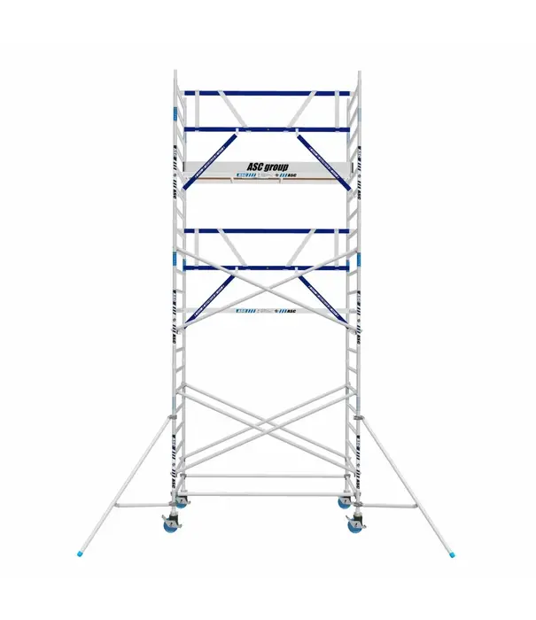 ASC Échafaudage roulant MDS 135 x 250 x 7,2 m hauteur travail