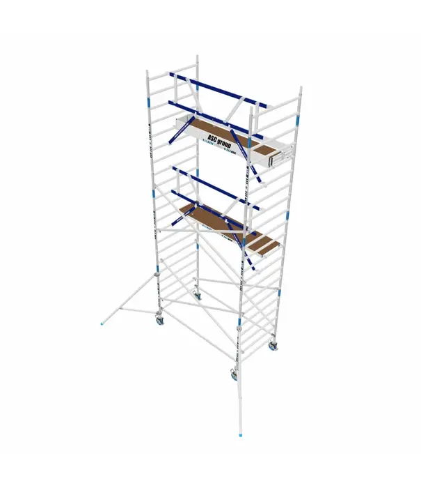 ASC Échafaudage roulant MDS 135 x 250 x 7,2 m hauteur travail