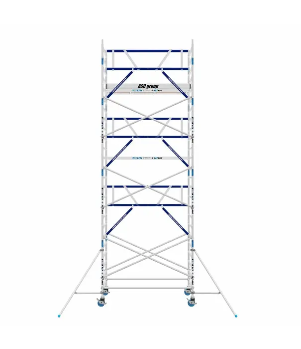 ASC Rolsteiger voorloopleuning enkel 135 x 250 x 8,2 m werkhoogte