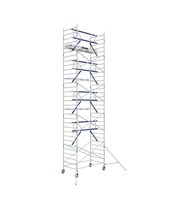 ASC Échafaudage roulant ASC AGS Pro single 135 x 250 x 10,2 m hauteur travail