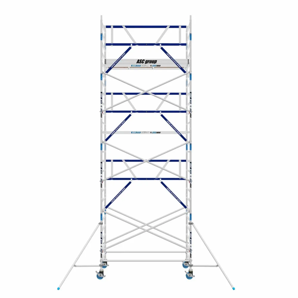 ASC Rollgerüst mit Montageschutzgeländer 135-305 x 8,2 m Arbeitshöhe