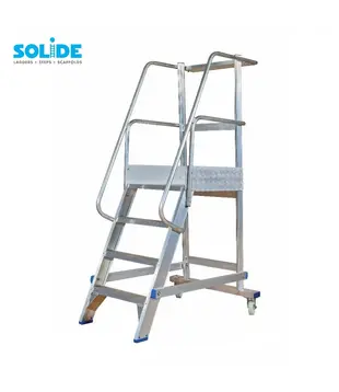 Solide mobiele bordestrap 4 treden MBT04