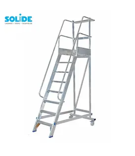 Solide mobiele bordestrap 8 treden MBT08