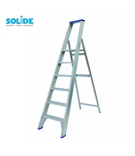 Solide Stufen-Stehleiter 6 Stufen PT6