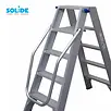 Solide Escabeau double Solide 2 x 6 marches DT06