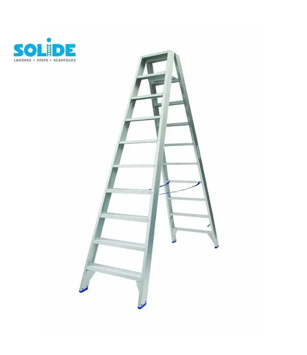 Solide Escabeau double Solide 2 x 10 marches DT10