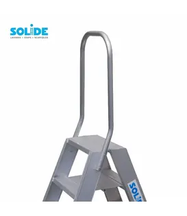 Garde-corps fixe pour escabeau double Solide