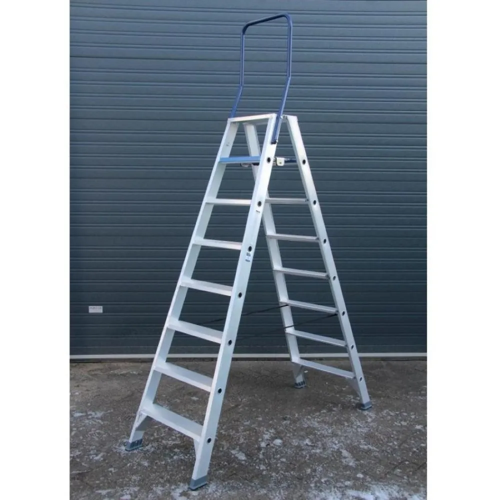 Escabeau double accès en fibre 2 x 8 marches - Ladder-Steiger