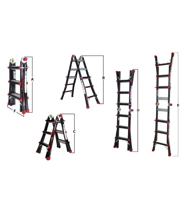 BigOne BigOne TacTic Gelenk-Teleskopleiter 4x3