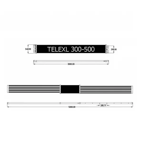 BigOne Alu Teleskopdiele TeleXL 300-500 cm