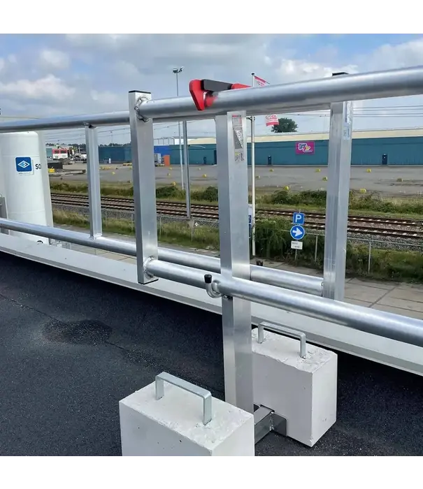 Roof Safety Systems RSS valbeveiliging plat dak Compact 36 meter