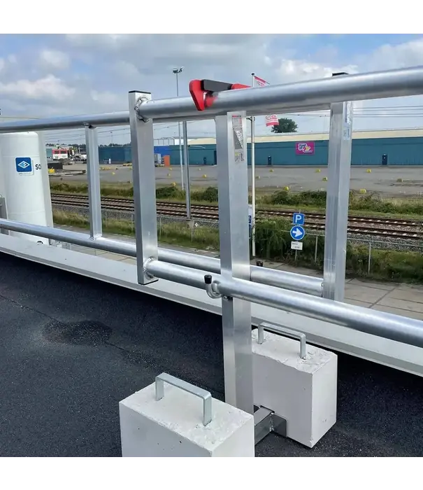 Roof Safety Systems RSS valbeveiliging plat dak Compact 28 meter