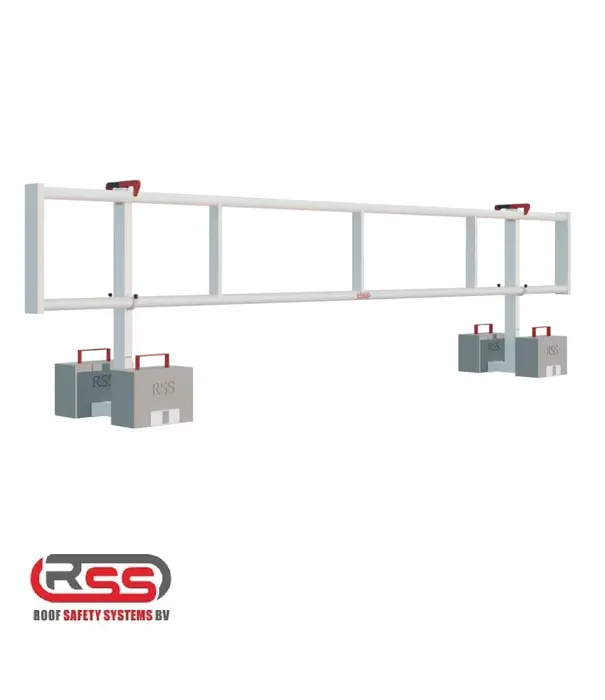 Roof Safety Systems RSS valbeveiliging plat dak Compact 28 meter