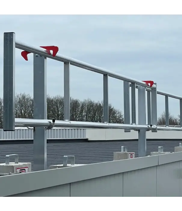 Roof Safety Systems RSS valbeveiliging plat dak Compact 16 meter