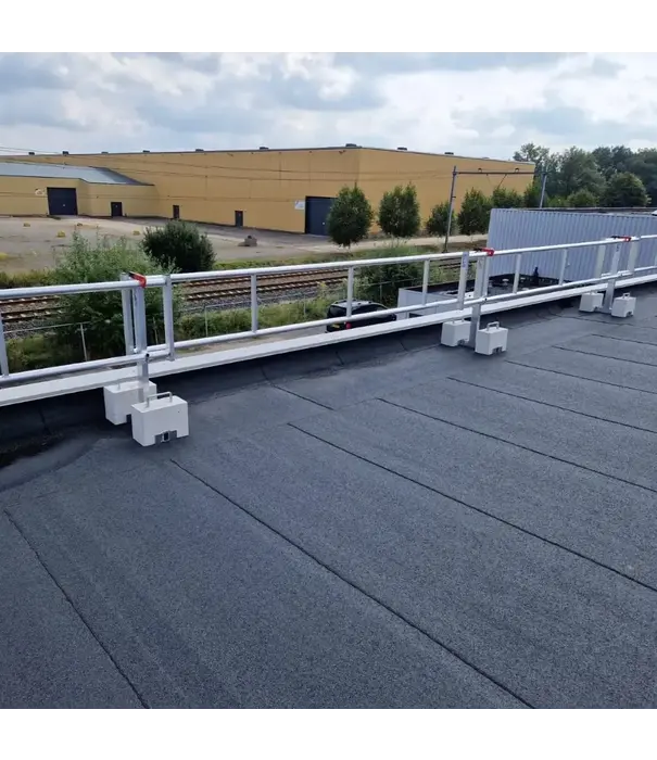 Roof Safety Systems RSS valbeveiliging plat dak Compact 16 meter