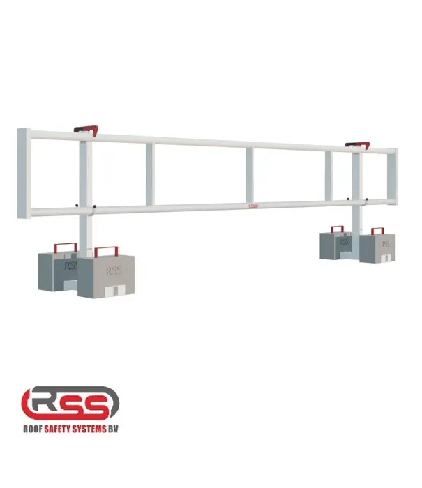 Roof Safety Systems RSS valbeveiliging plat dak Compact 8 meter