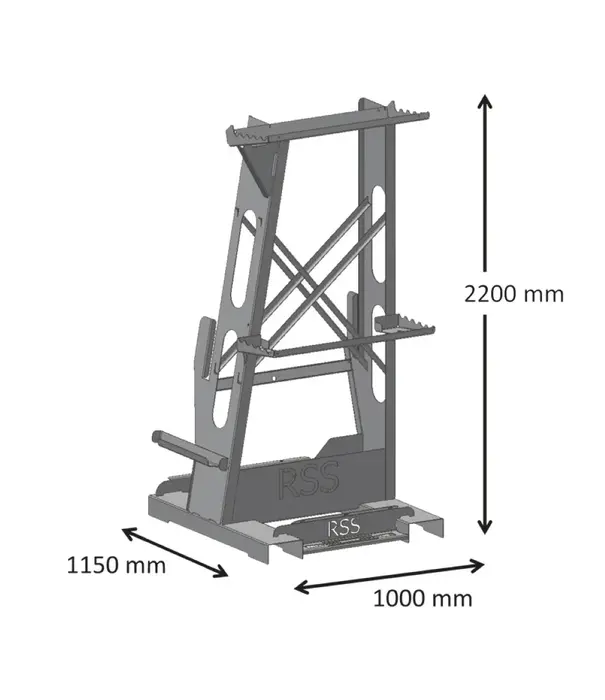 Roof Safety Systems RSS Fallschutz Steildach 30 Meter + Transportgestell