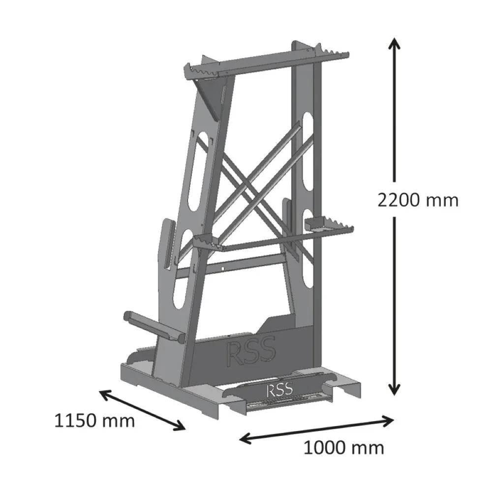 Roof Safety Systems RSS Fallschutz 30 Meter + Transportgestell