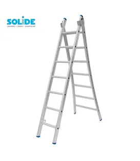 Solide omvormbare ladder 2x7 sporten