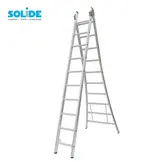 Solide omvormbare ladder 2x10 sporten