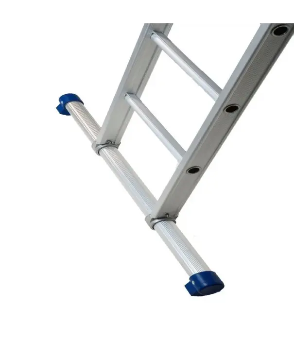 Solide Échelle droite 2 plans Solide 2x16 échelons avec stabilisateur