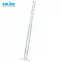 Solide 2-delige ladder 2x18 sporten recht met stabilisatiebalk
