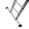 Solide Échelle droite 2 plans Solide 2x18 échelons avec stabilisateur