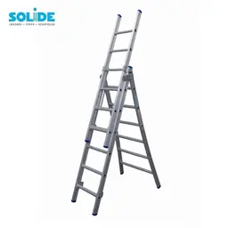 Solide Échelle transformable Solide 3x6 échelons