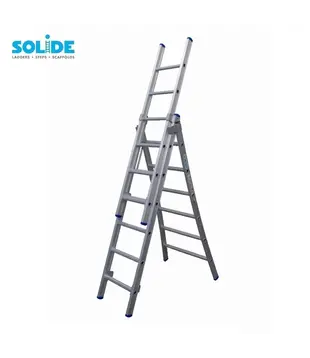 Échelle transformable 3 plans Solide 3x6 échelons