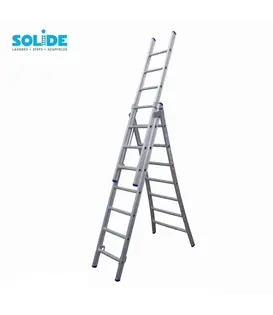 Solide omvormbare ladder 3x7 sporten