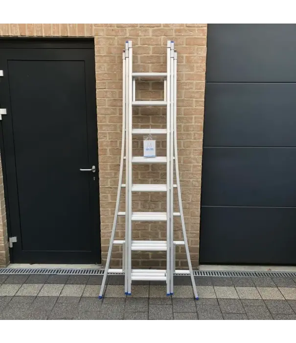 Solide Échelle transformable 3 plans Solide 3x8 échelons