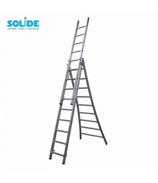 Échelle transformable 3 plans Solide 3x9 échelons