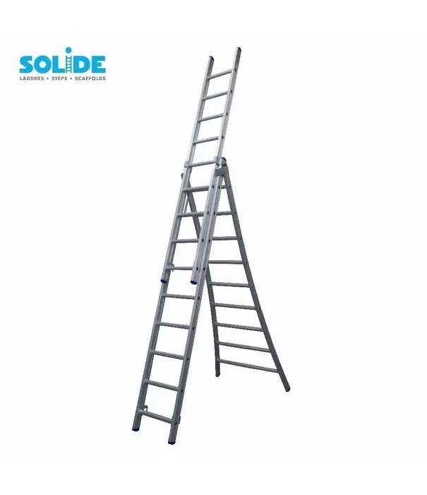 Solide Échelle transformable Solide 3x9 échelons