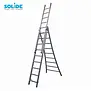 Solide omvormbare ladder 3x9 sporten