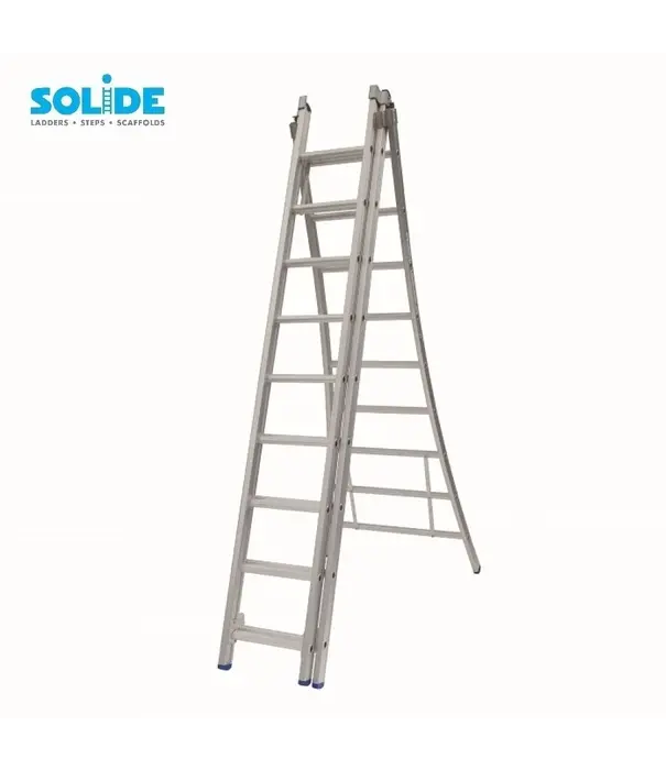 Solide Échelle transformable Solide 3x9 échelons