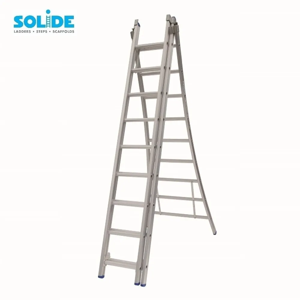 Solide Échelle transformable Solide 3x9 échelons