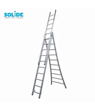 Échelle transformable 3 plans Solide 3x10 échelons