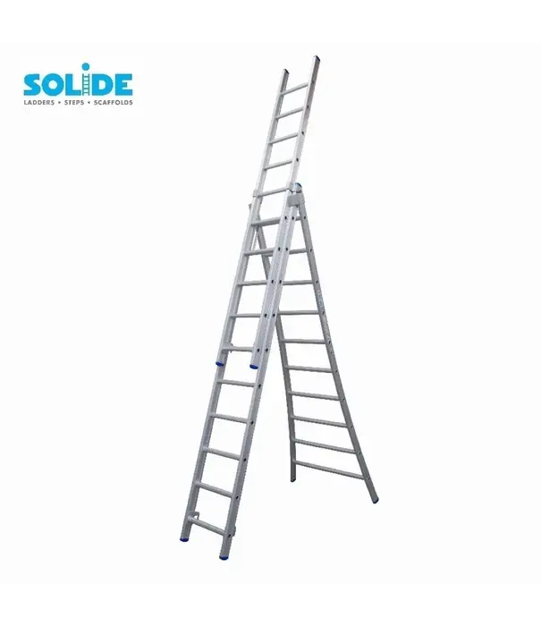 Solide Échelle transformable 3 plans Solide 3x10 échelons