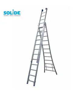 Solide omvormbare ladder 3x12 sporten