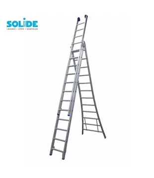 Solide omvormbare ladder 3x12 sporten