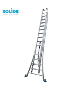 Solide omvormbare ladder 3x14 sporten