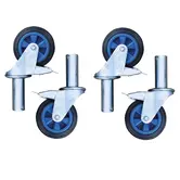 Roues d'échafaudage pliant 150 mm (4 pièces)