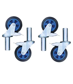 Roues d'échafaudage pliant 150 mm (4 pièces)