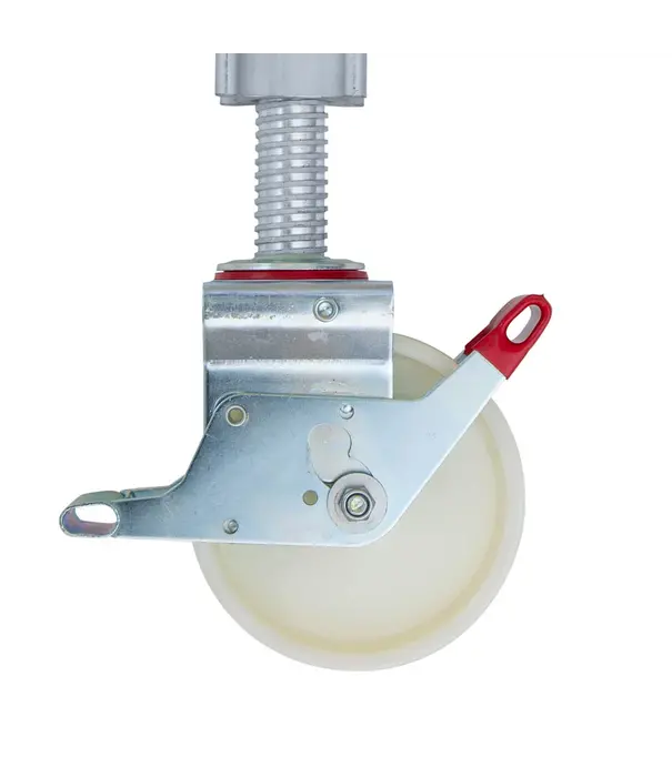 EuroScaffold Roues d'échafaudage  200 mm réglables 800 Kg nylon (4 pièces)