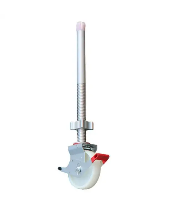 EuroScaffold Roues d'échafaudage  200 mm réglables 800 Kg nylon (4 pièces)