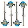 ASC rolsteigerwiel 200 mm met aluminium spindel nylon (4 stuks)