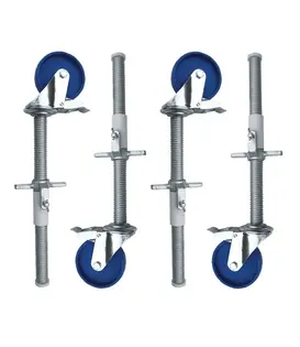 Alumexx steigerwiel 150 mm met stalen spindel nylon (4 stuks)