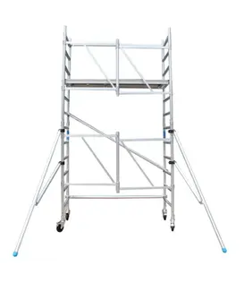 Échafaudage pliant A-line hauteur de travail 4,75 m + 2 stabilisateurs